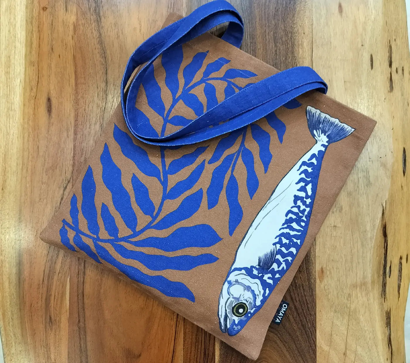 Sardine Print Tote bag 34x36 cm. House of Omaya
