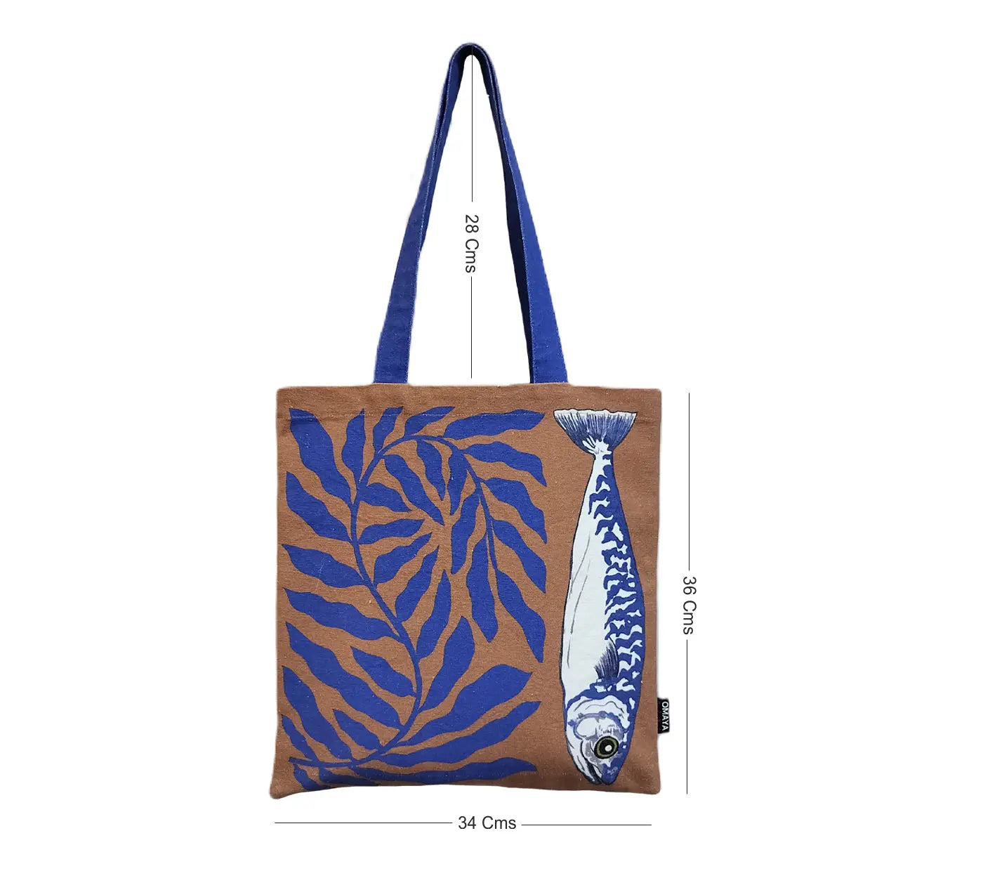Sardine Print Tote bag 34x36 cm. House of Omaya