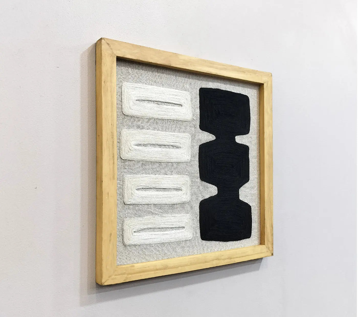 Geo Pattern Embroidered wall art House of Omaya