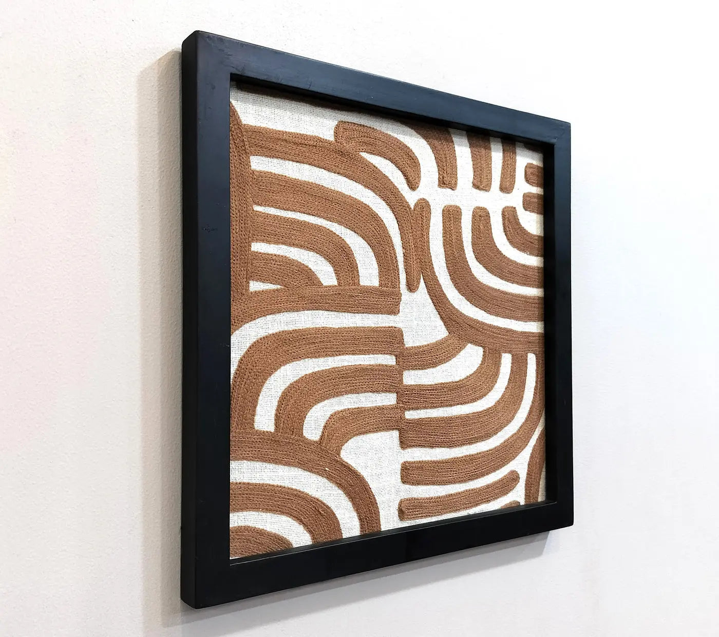 Midcentury embroidered wall art House of Omaya