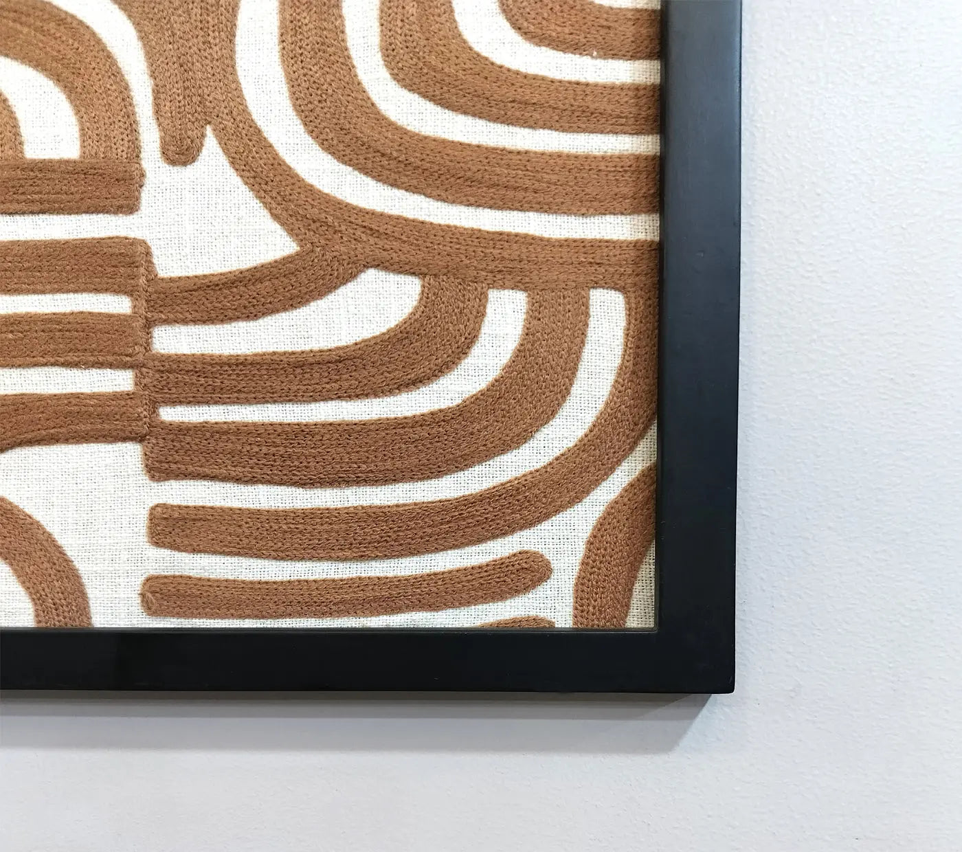 Midcentury embroidered wall art House of Omaya