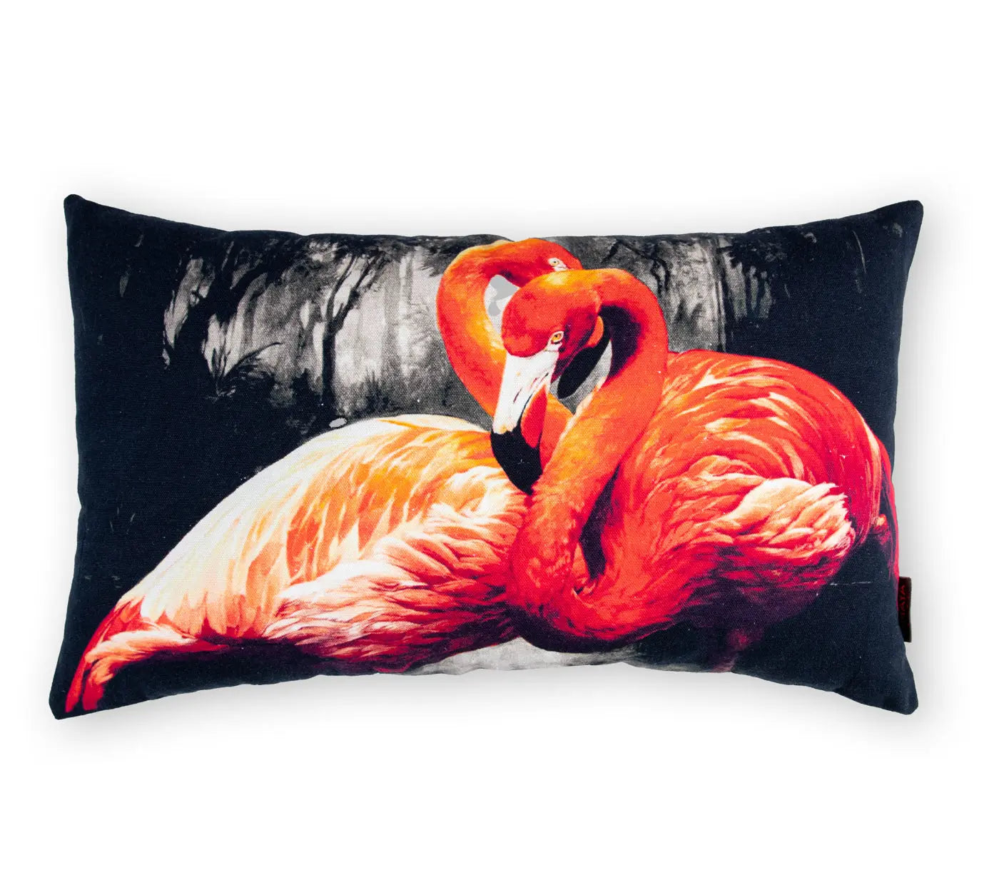 2 Swans Printed Cushion Cover Size 30X50Cms House of Omaya
