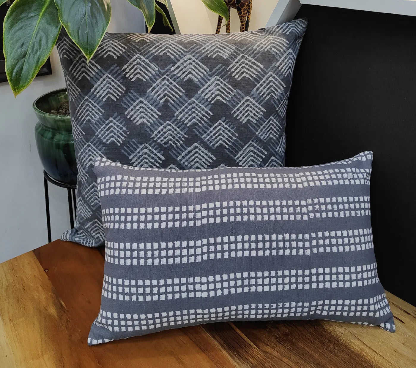 Hand Block Printed Cushion Cover Size 50X50Cms House of Omaya