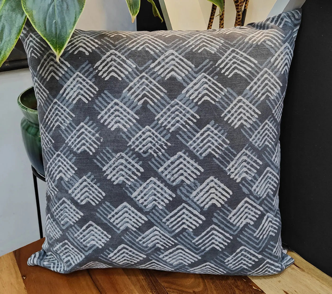 Hand Block Printed Cushion Cover Size 50X50Cms House of Omaya