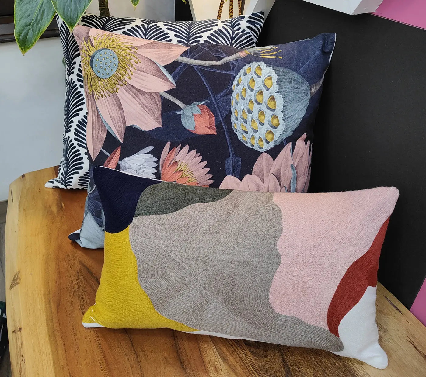 Abstract Printed Cushion Cover Size 30X50Cms House of Omaya