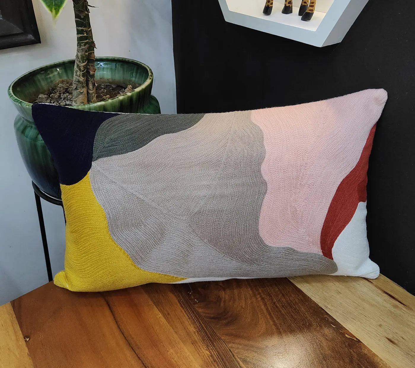 Abstract Printed Cushion Cover Size 30X50Cms House of Omaya