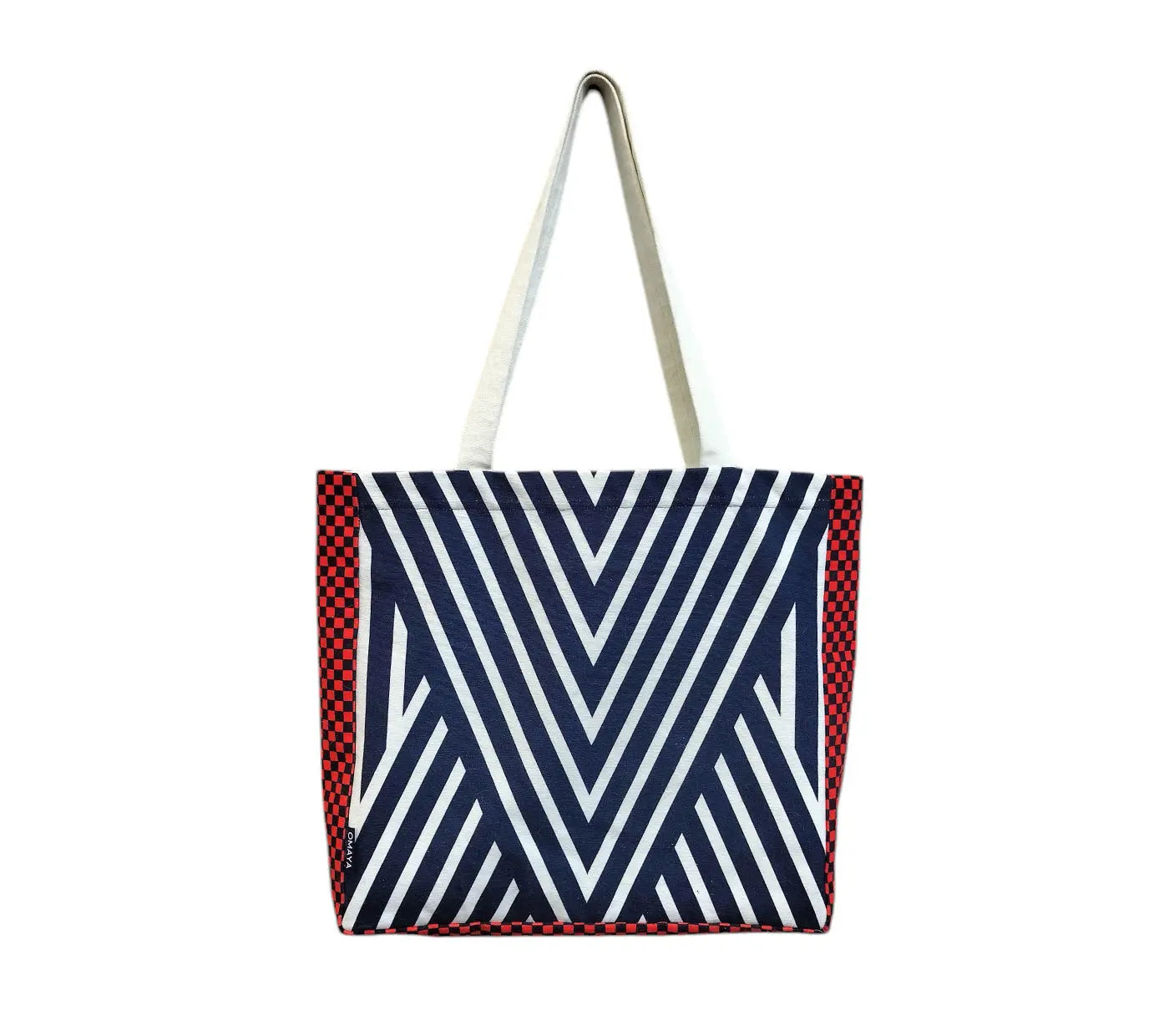 House of Omaya Printed Customizable Embroidery Name Initial Canvas Tote bag 34x36 cm. Personalized tote bag Name Initial tote bag Product vendor
