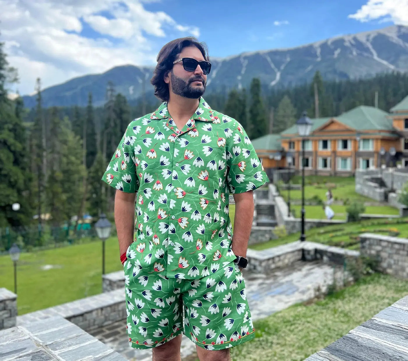 Rain Lily White Flower Resort Set House of Omaya