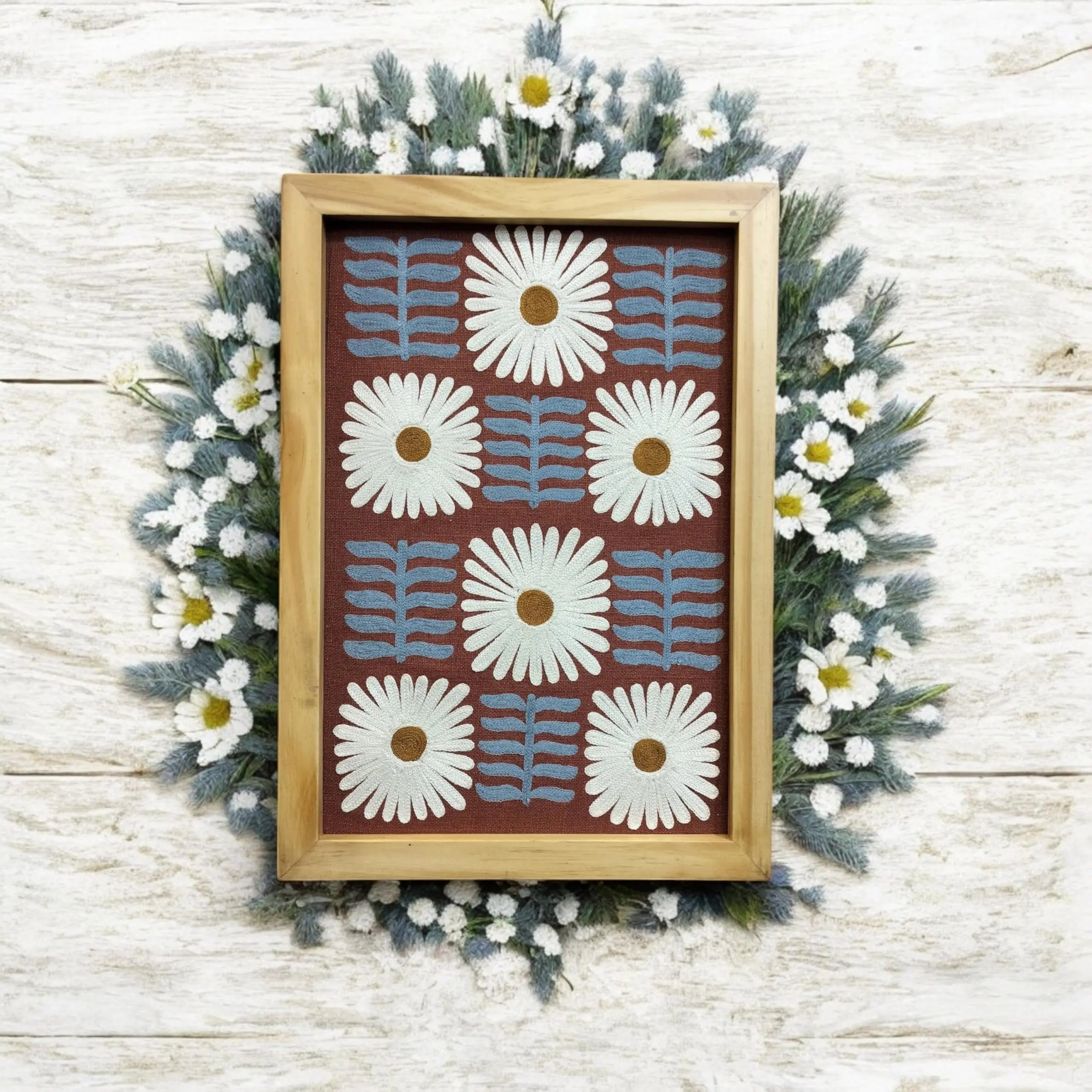 OMAYAhome Daisy Pattern Wall Art Product vendor
