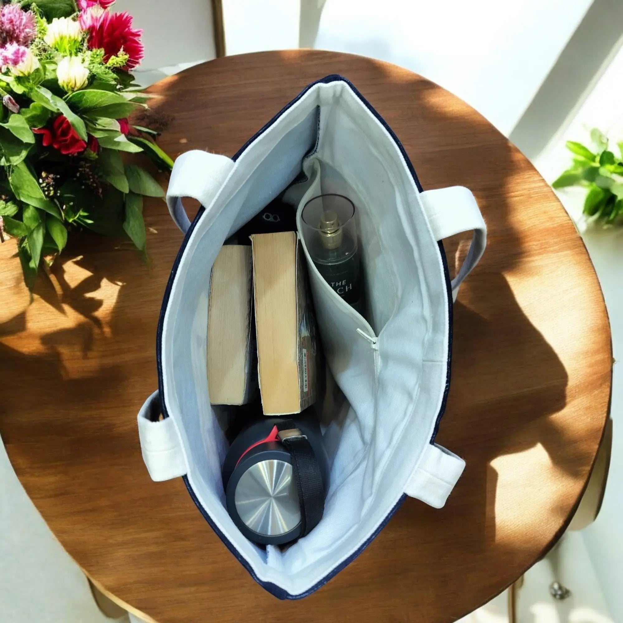 House of Omaya Design: A white and brown dog with orange ears and blue spots. The dog's name, "Smokey", is printed in white text below the dog. Product vendor