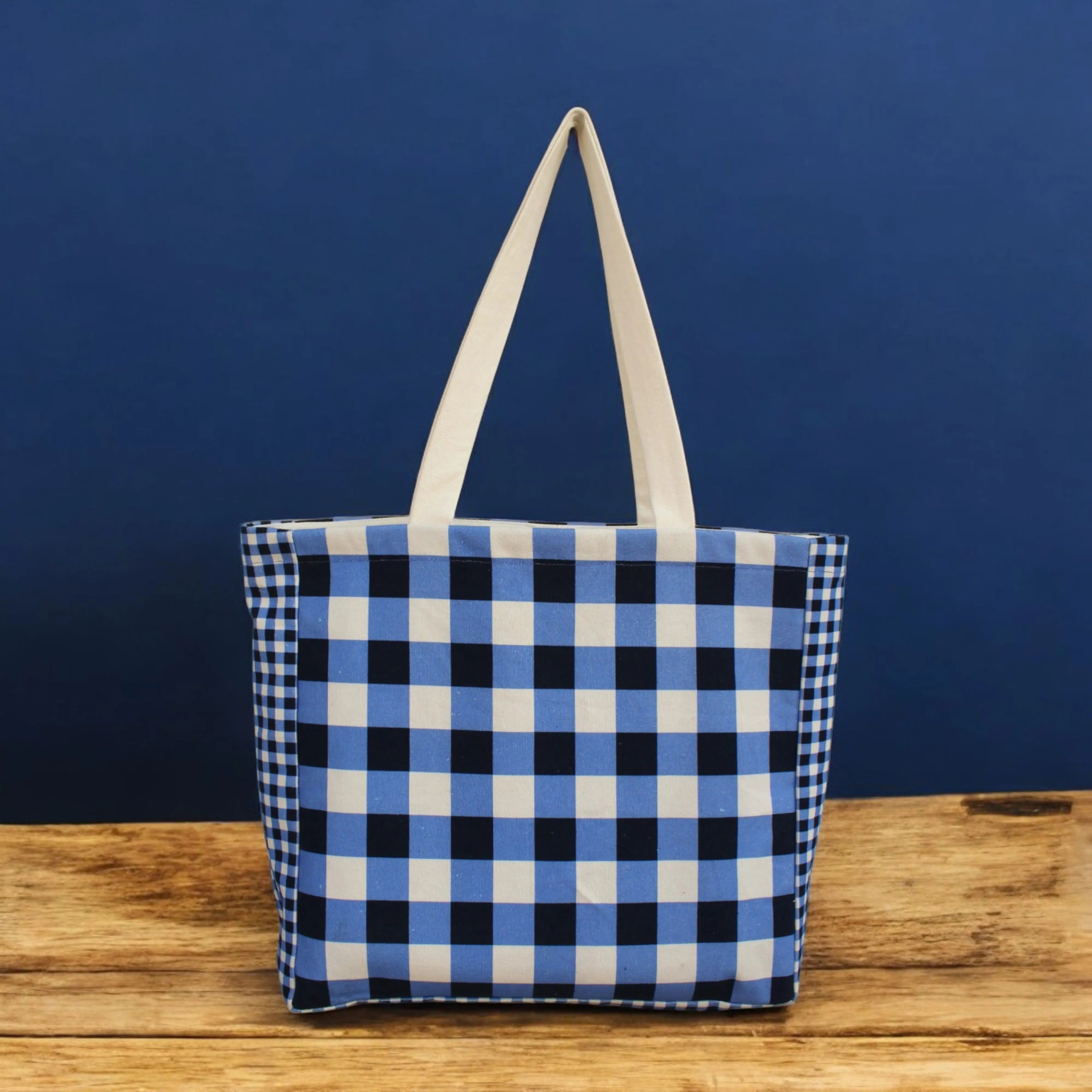 House of Omaya ( N )Alphabet Printed Customizable Embroidery Name Initial Canvas Tote bag 34x36 cm. Personalized tote bag Name Initial tote bag Product vendor
