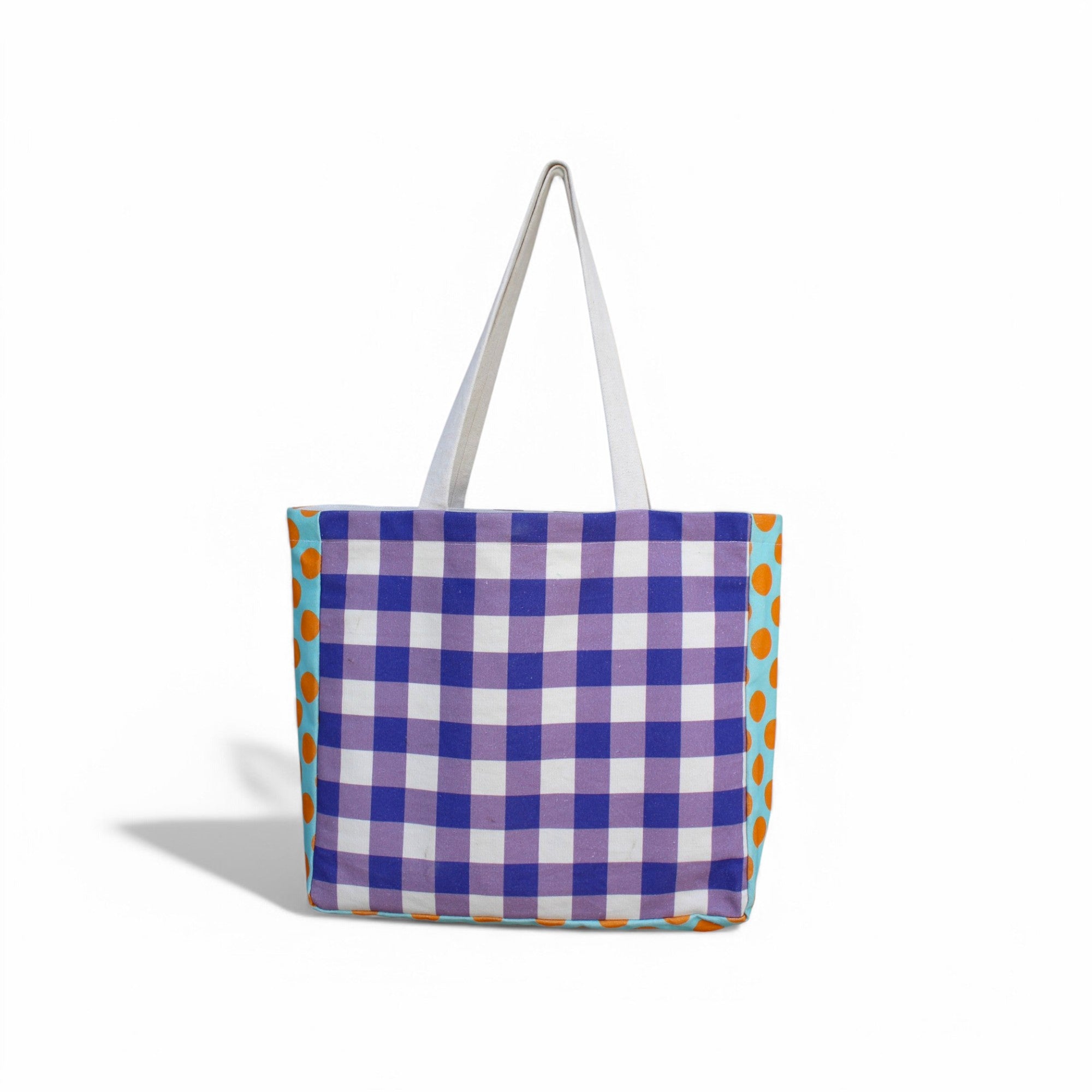 House of Omaya ( G )Alphabet Printed Customizable Embroidery Name Initial Canvas Tote bag 34x36 cm. Personalized tote bag Name Initial tote bag