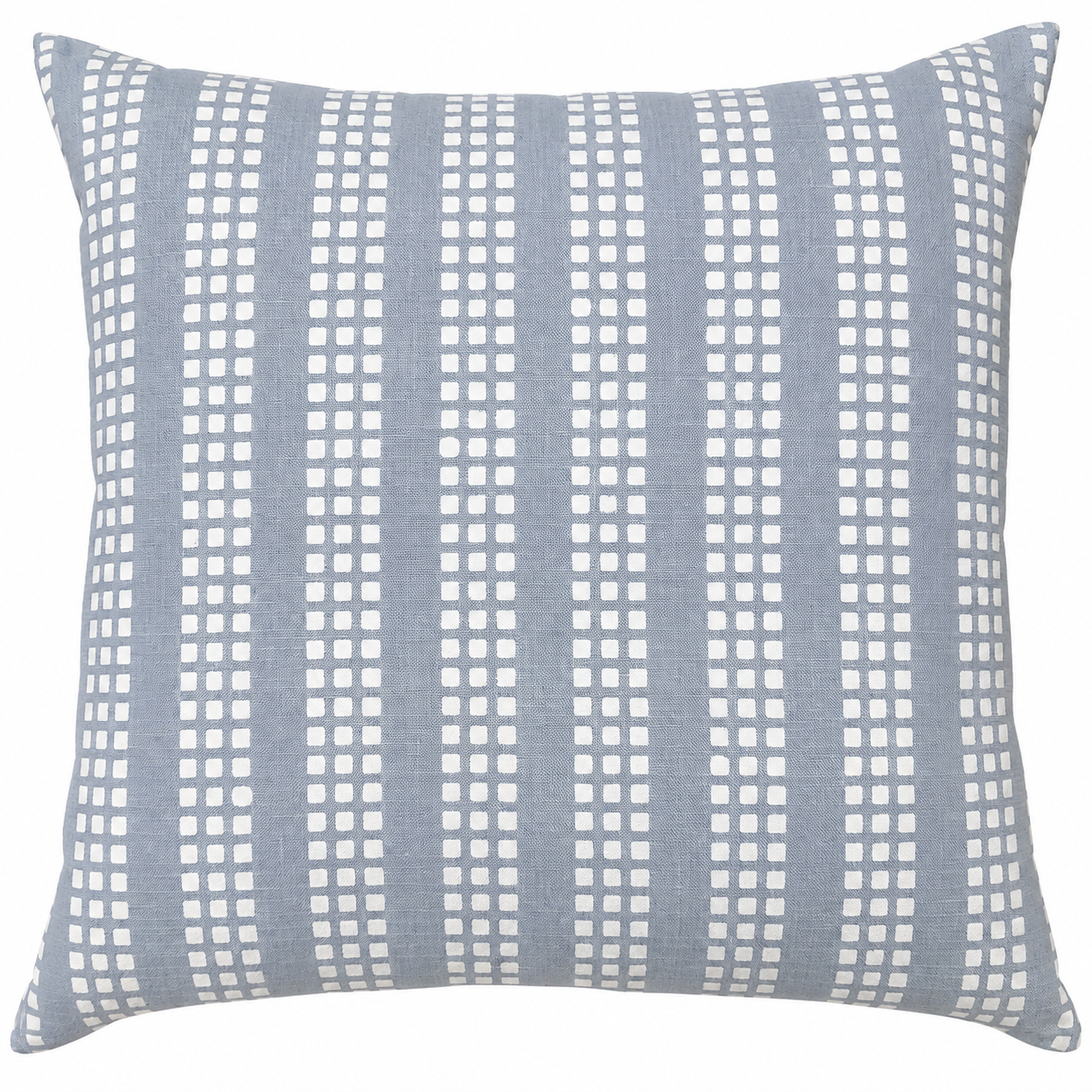 Geometrical Bagru Handblock Printed Cushion Cover 45X45 Cms (Blue/Grey)