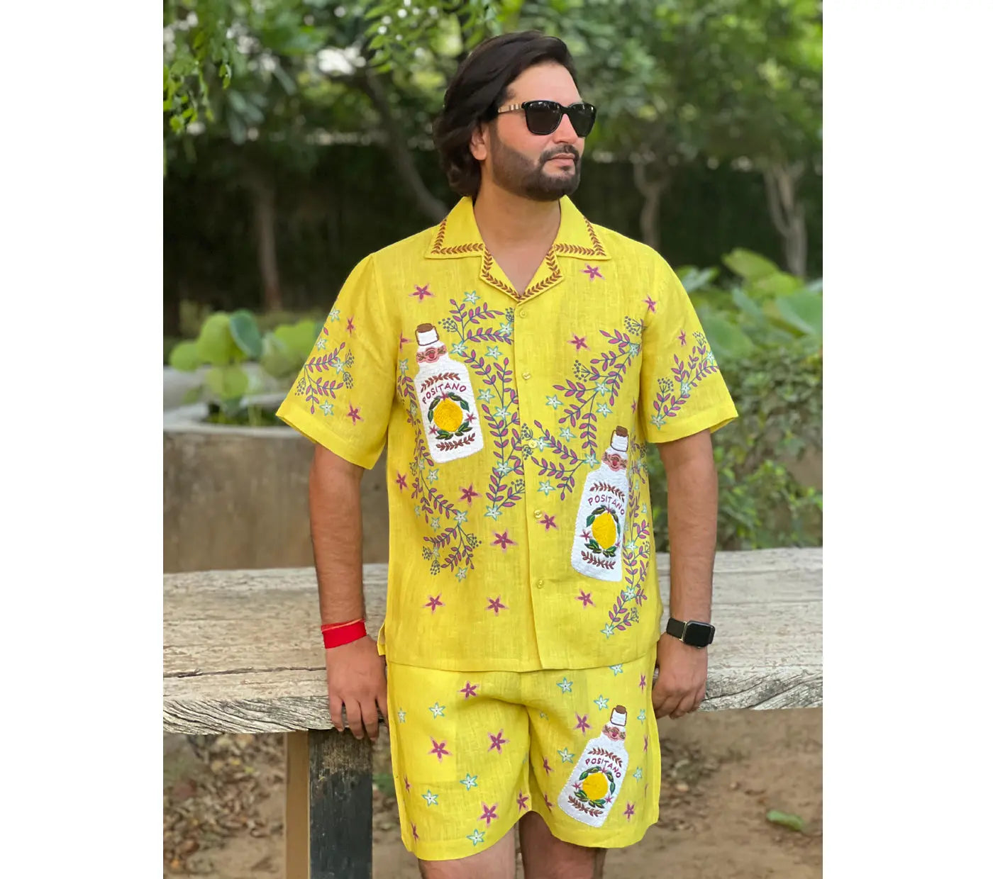 Positano Shirt and Shorts  Resort Set. House of Omaya