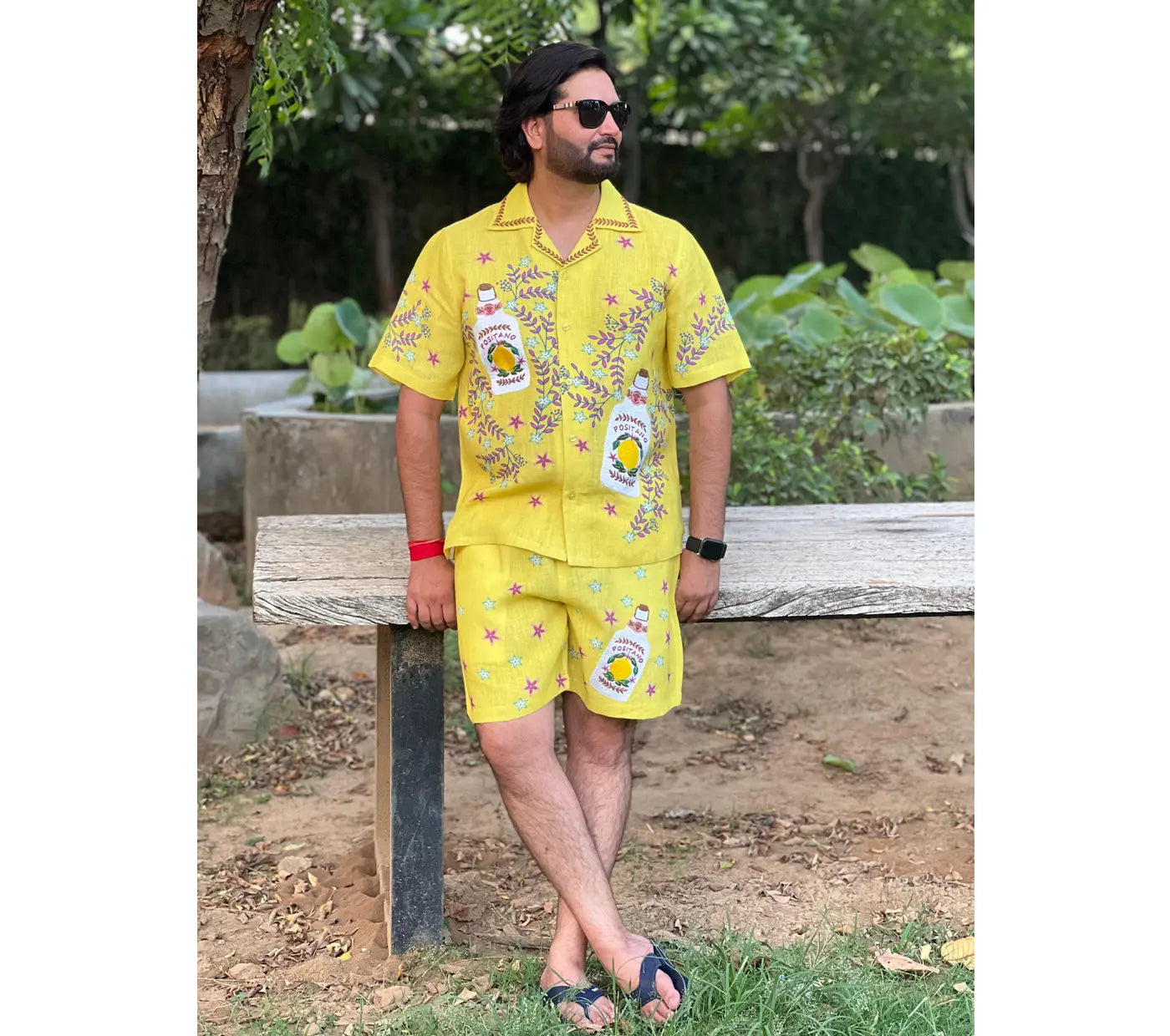 Positano Shirt and Shorts  Resort Set. House of Omaya